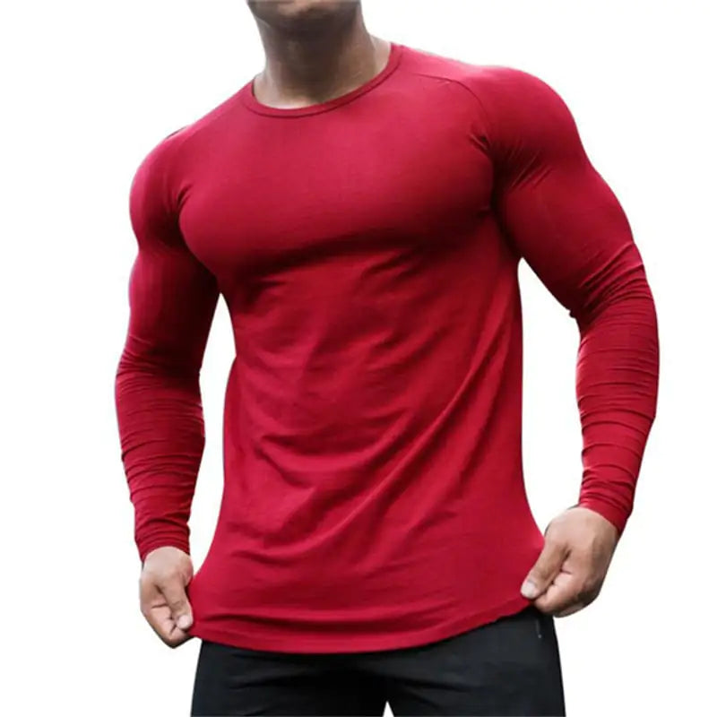 Fast Dry Men's Workout Long Sleeve Tee