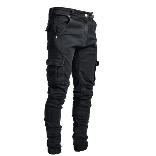 Men's Slim Fit Jeans with Side Pockets
