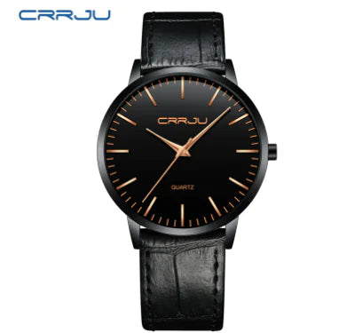 Men's Sleek Leather Strap Watch - Modern Look