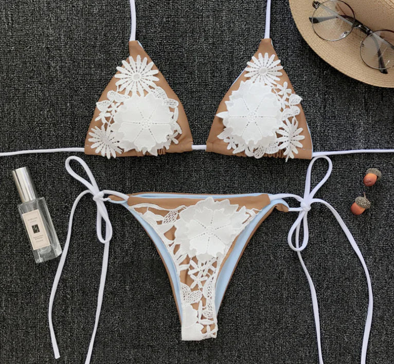 Floral Lace Elegance Bikini