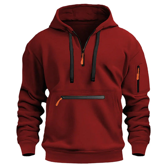 Tactical Quarter-Zip Men's Hoodie