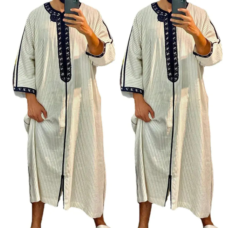Elegant Moroccan Men's Kaftan - Arabic Style
