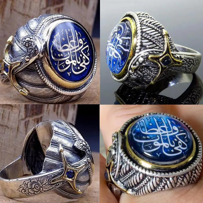 Arabian Elegance Two-Tone Silver Ring
