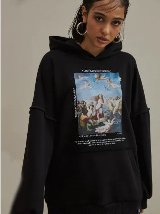 Chic Hooded Couple Sweatshirt