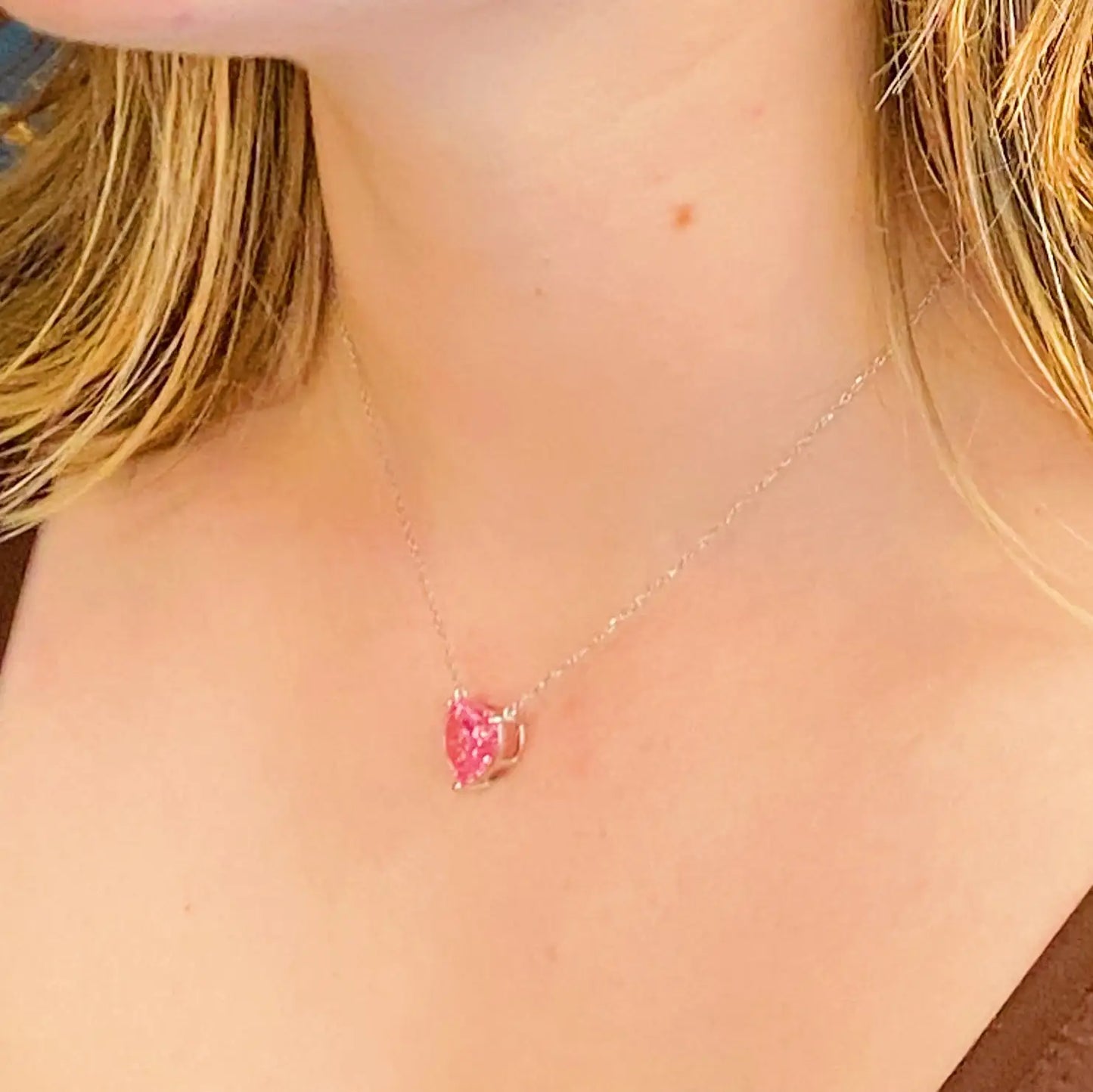 Elegant Sterling Silver Heart Pendant Necklace