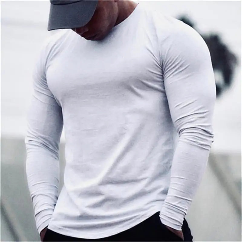 Fast Dry Men's Workout Long Sleeve Tee