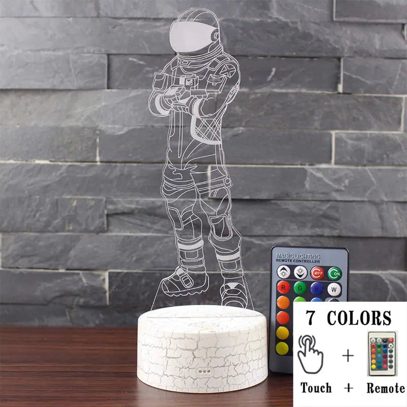 Colorful 3D LED Touch Lamp