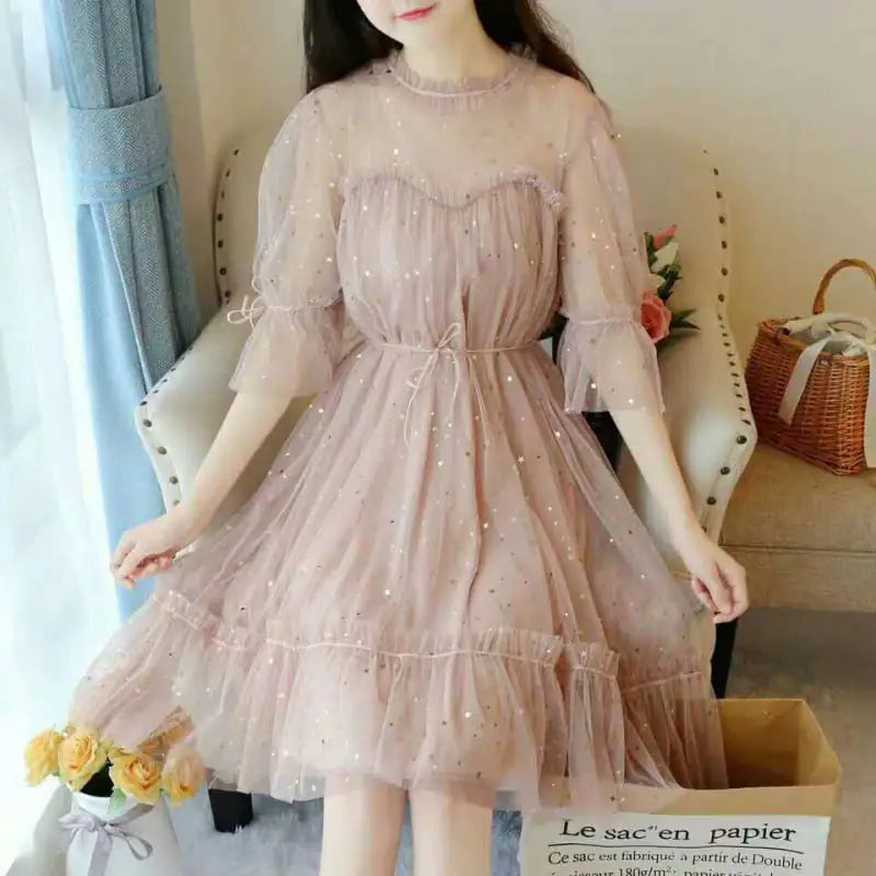 Women's Enchanted Net Yarn Fairy Dress