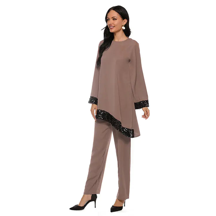 Elegant Arabian Plus Size Dress Set