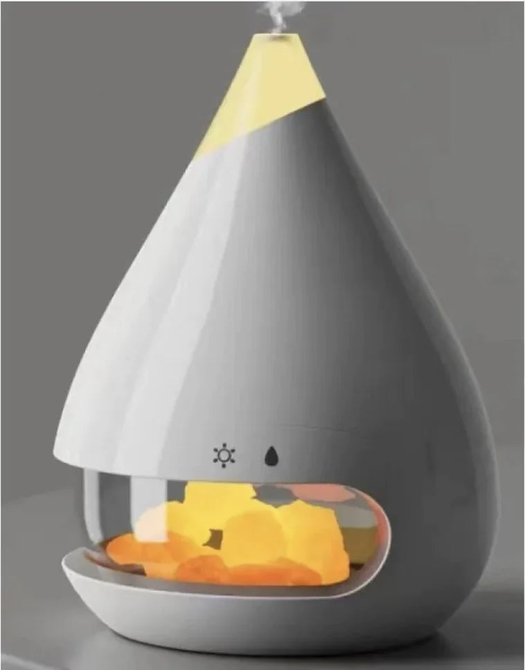 Aroma Flame Humidifier with Crystal Light