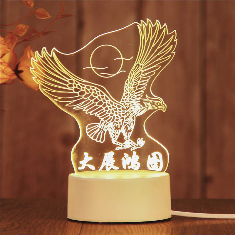Romantic 3D Acrylic LED Lamp