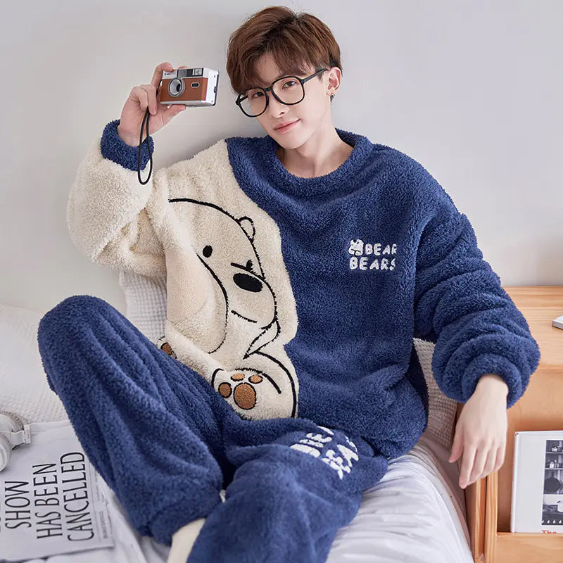 Men's Plush Winter Lounge Set