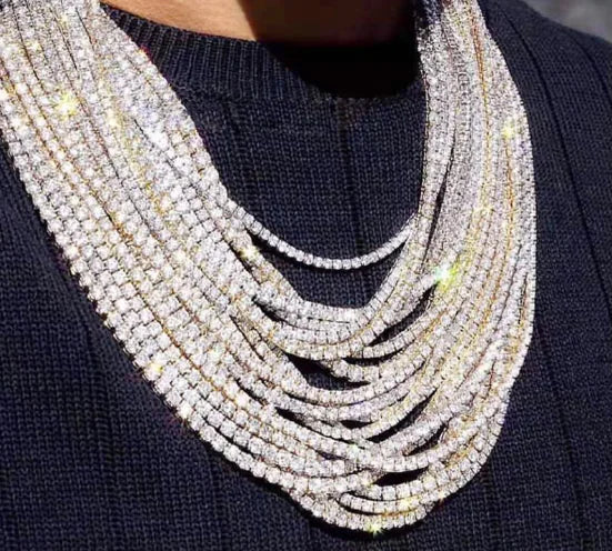 Elegant Zircon Men's Chain