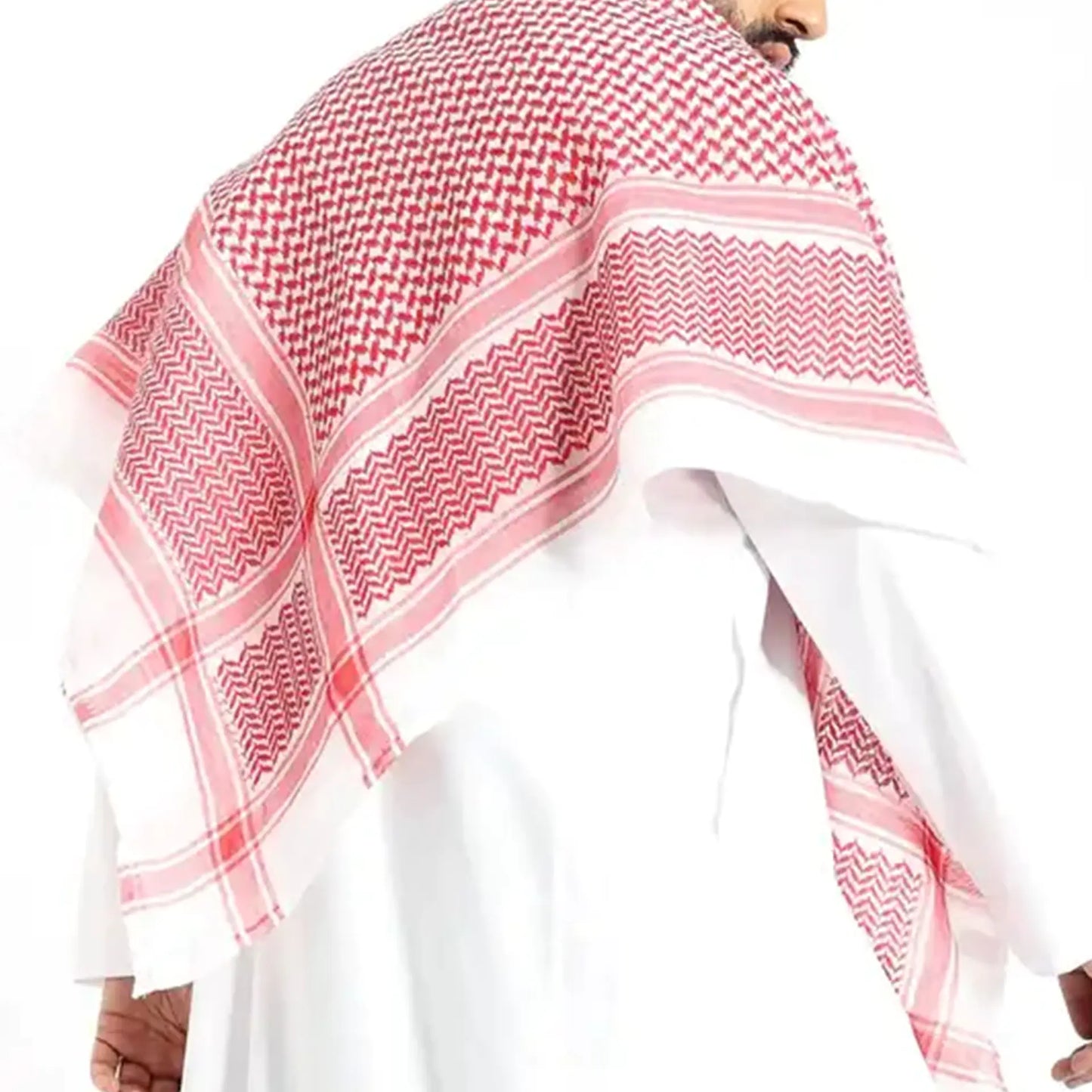 Elegant Checkered Men's Keffiyeh