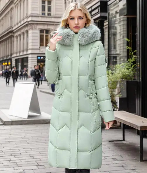 Luxury Fur-Lined Winter Coat