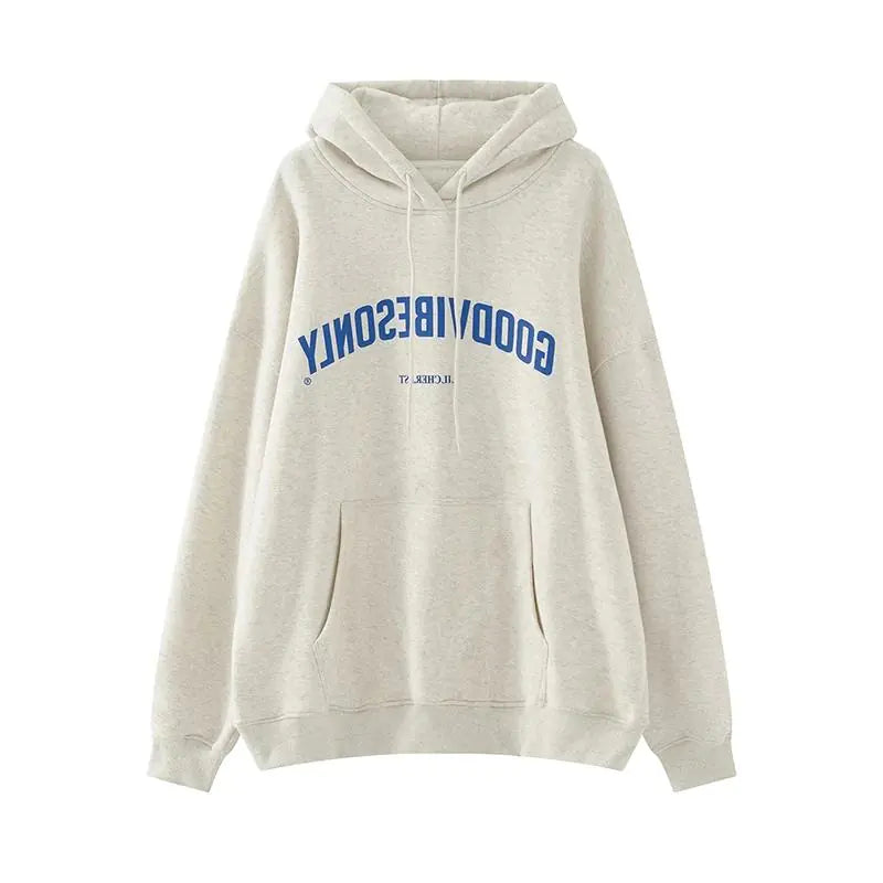 Chic Oversized Letter Hoodie