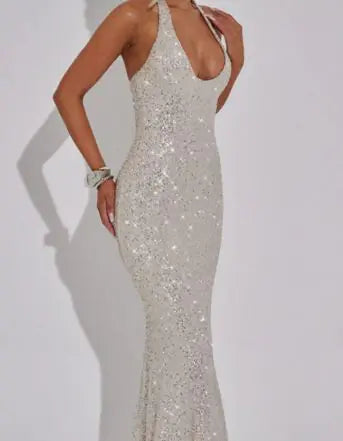 Halter Neckline Dress