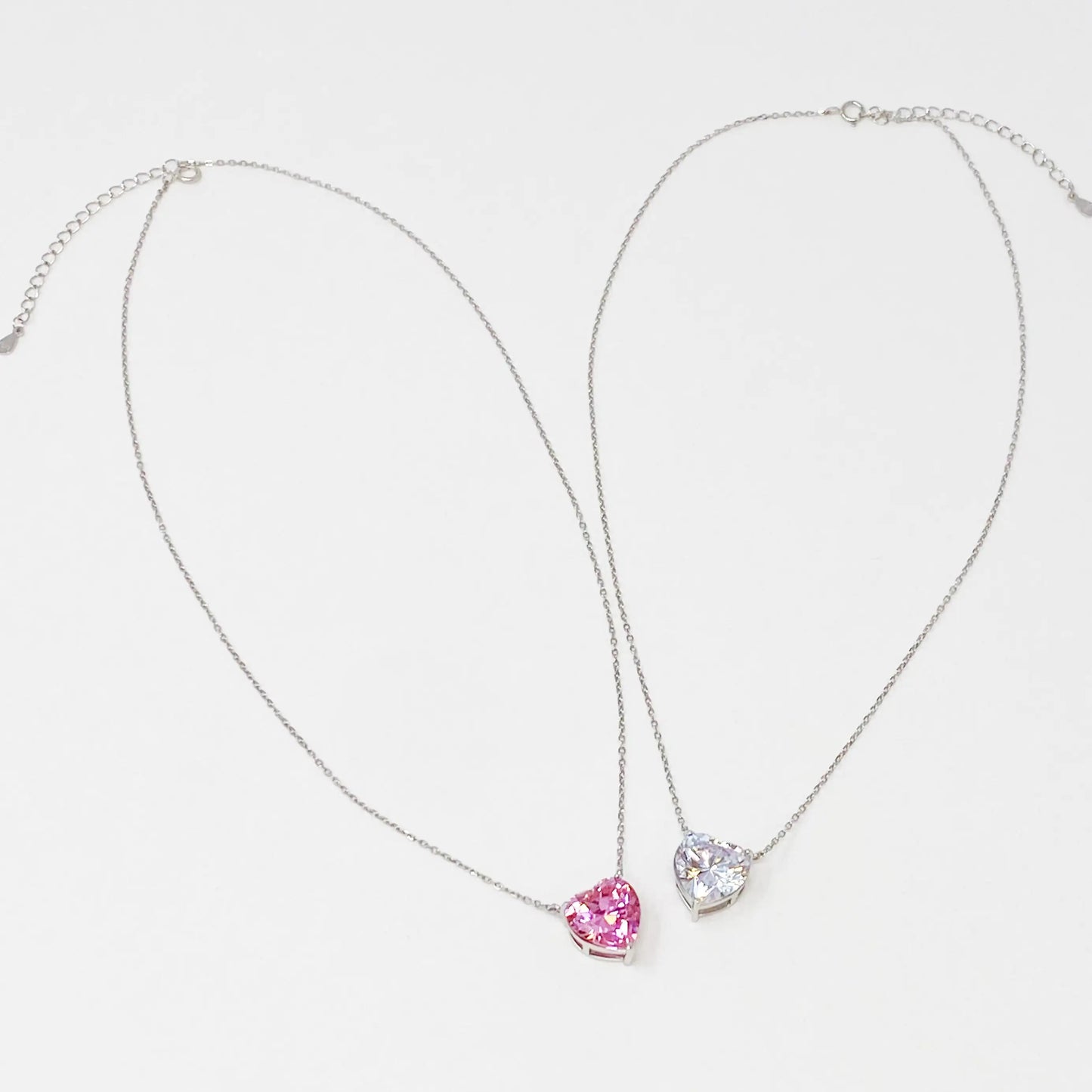 Elegant Sterling Silver Heart Pendant Necklace