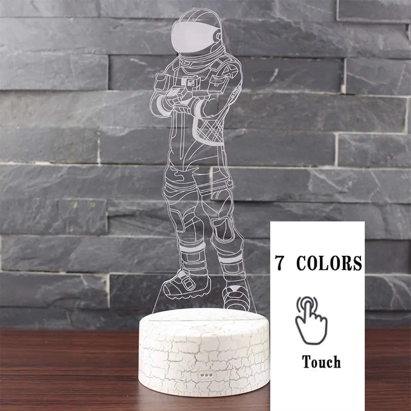 Colorful 3D LED Touch Lamp