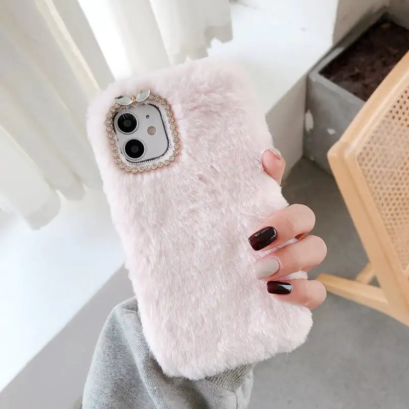 Chic Faux Fur Phone Protector