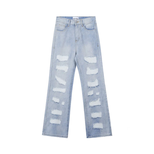 Urban Edge Distressed Straight Jeans