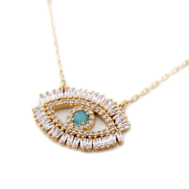 Mystique Cat's Eye Pendant (Blue)