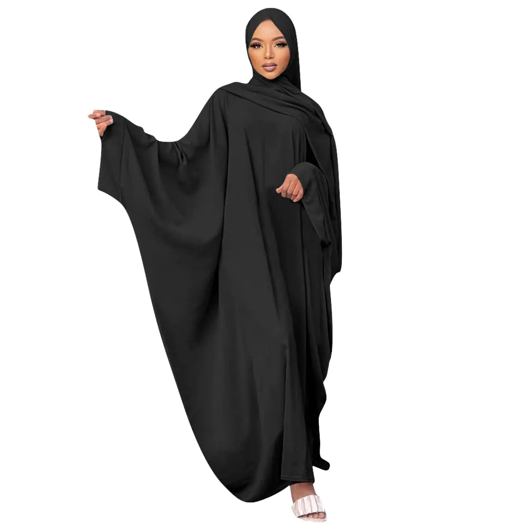 IKADEX Elegant Women's Dubai Kaftan and Hijab Set