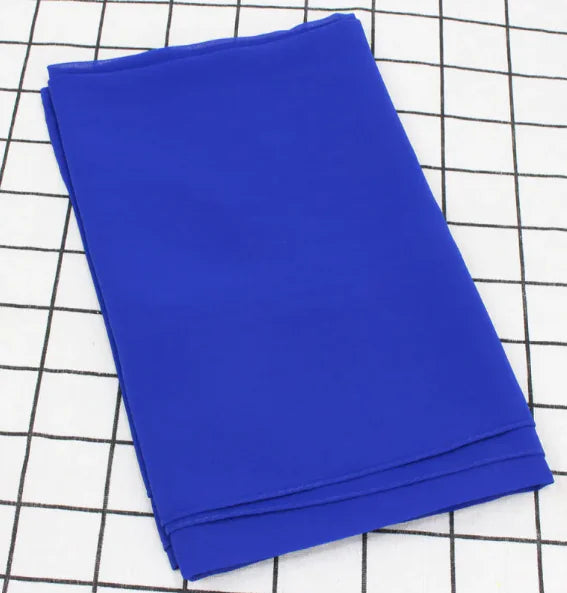 Chic Pearl Chiffon Hijab - Lightweight Solid Shade