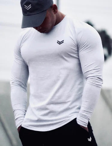 Fast Dry Men's Workout Long Sleeve Tee