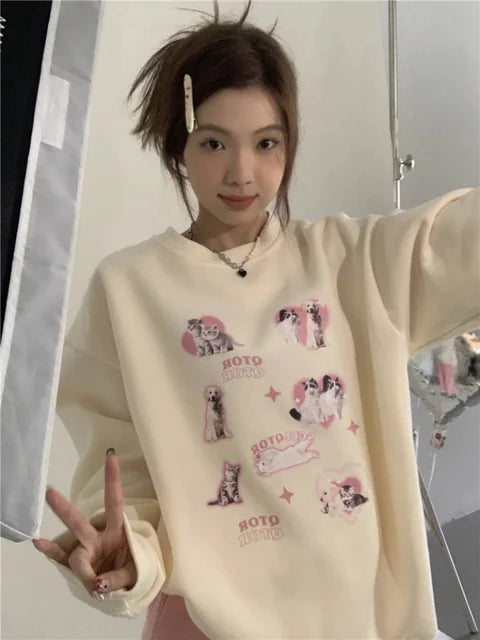 PuppyLove Kawaii Oversized Hoodie