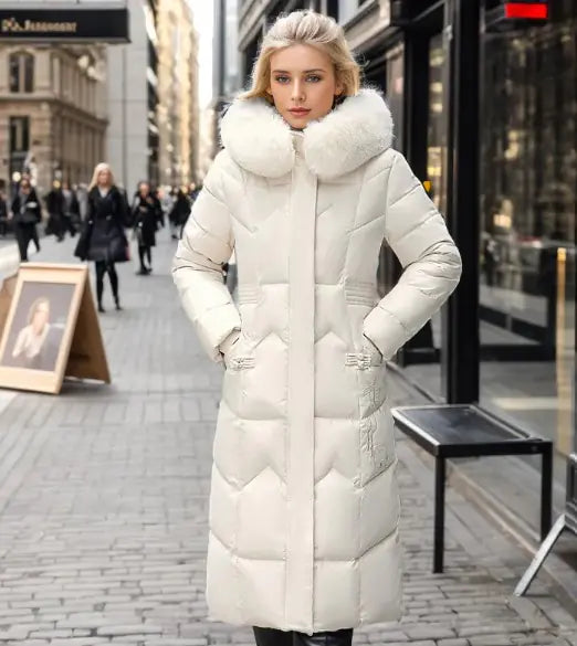 Luxury Fur-Lined Winter Coat