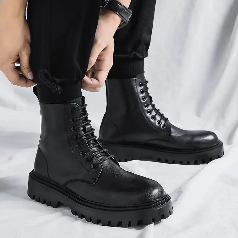 Men's Premium High-Top Cowhide Boots